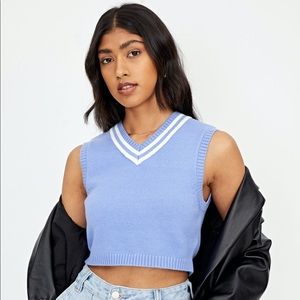 Knit sweater vest top